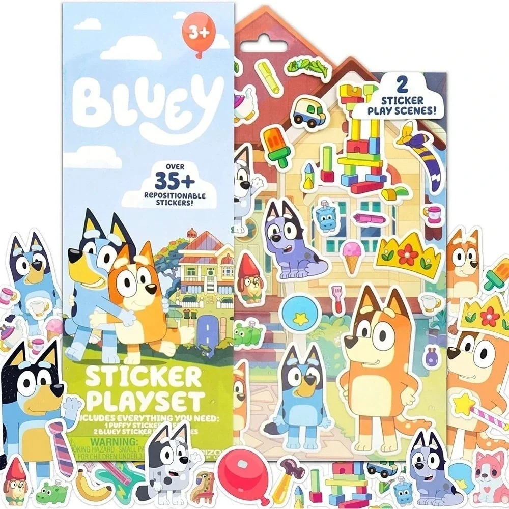 Bluey Neon Wall Art Sign w/ Sticker Adventure Set NEW‎